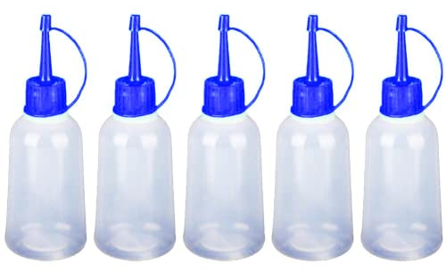 Danlai 5 Teile/Satz 100 Kunststoff Leere Spitze Applikator Flasche Nadelspitze Kleber Flasche Squeeze Flaschenverschluss Crafts Art Glue Dispensing Flasche