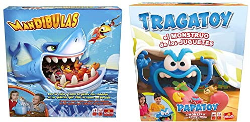 Goliath Mandibulas La Pesca más Divertida, Juego de Mesa Infantil, A Partir de 4 años + Tragatoy, el Monstruo de los Juguetes. Juego de Mesa Infantil (31290)