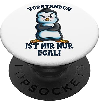 Pinguine ich hab das verstanden ist mir nur egal Pinguin PopSockets mit austauschbarem PopGrip