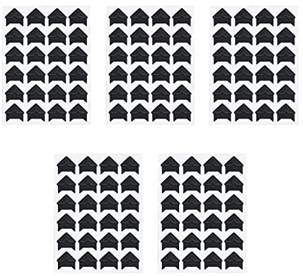 120pcs Photo Corners Self Adhesive,Photo Mount Corners Sticker,Photo Corners Self Adhesive Picture Frame Corners Photo Paper Sticker for Photo Albums Scrapbook DIY Craft Stickers,Black