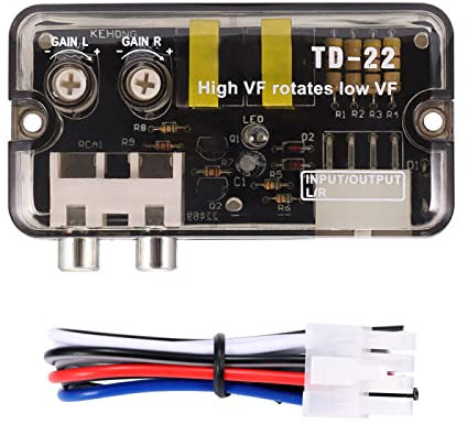 TECKEEN Car Radio Stereo High to Low Converter, Impedance RCA Line Converter for Car Audio Systems 2/4 Channel Amplifier