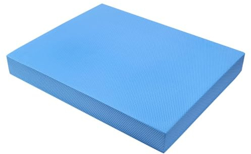 VGEBY Tapis D'équilibre Tapis D'équilibre Antidérapant Formateur, Coussin en Mousse D'entraînement Support Plat Coussin Doux Exercice de Rebond élevé Fitness Tapis de Yoga (Bleu Azur)