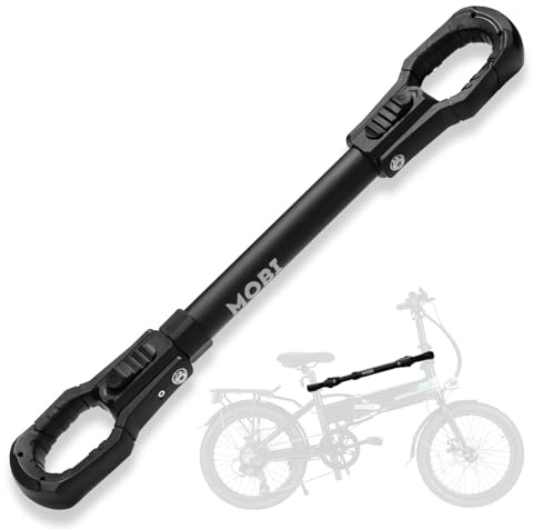 MOBI OUTDOOR E-Bike-Rahmen-Adapter, bis zu 45,4 kg für E-Bike-Anhängerkupplung, verstellbarer Aluminium-Adapter mit Gummi-Haken, passt verschiedene Fahrradrahmen, Damen-BMX- & Nicht-Standard-Rahmen