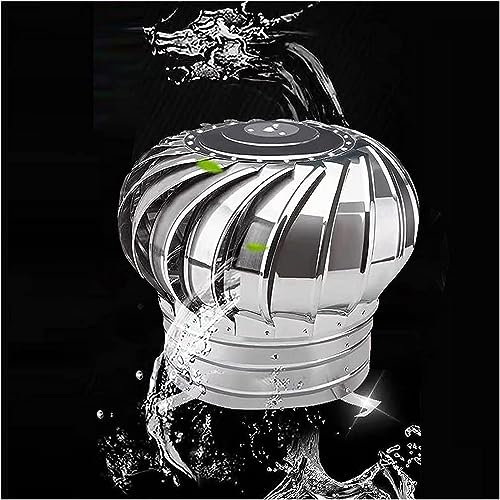 KEuLen Camino Spinner Cowl, Comignoli Girevoli, 10 15 20 30 50 60 80 Centimetri in Acciaio Inox Turbina Ventilatore Tappo Rotondo Camino Vent Copertura for Le Case Fattoria Soffitta(10cm)