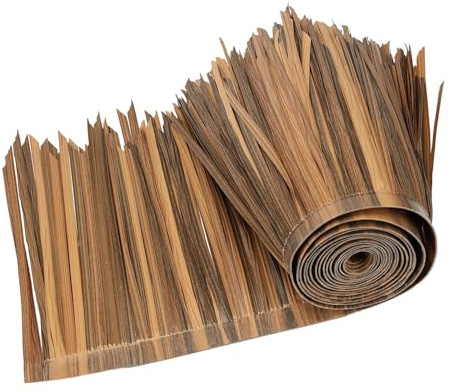 MagiDeal Strohdach-Matte, Fake-Dekor, einfach zu verwenden, 1 m, langlebig, künstliche Palme, Stroh, DIY für Garten, Terrasse, Hütte, Bar, im Freien