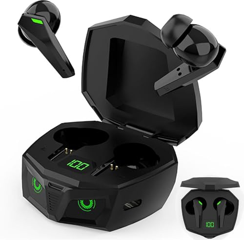 ELLENNE OHRHÖRER Bluetooth-KOPFHÖRER 5.3 P50 SCHWARZ Gaming Low Latency Wireless TWS SCHWARZ