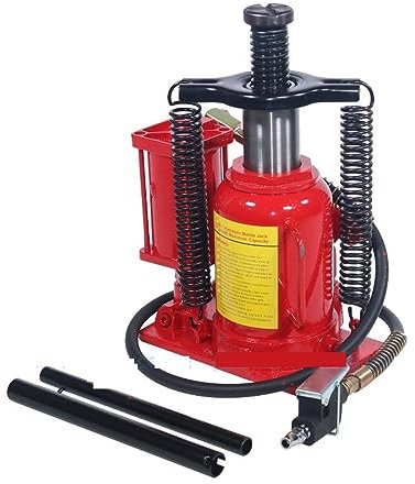 Wagenheber hydraulisch, Pneumatischer, lufthydraulischer Flaschenheber mit manueller Handpumpe, 20 Tonnen, 40.000 Pfund, robustes Hebewerkzeug for die Reparatur von Auto-LKW-Reiseanhängern Zum Heben s