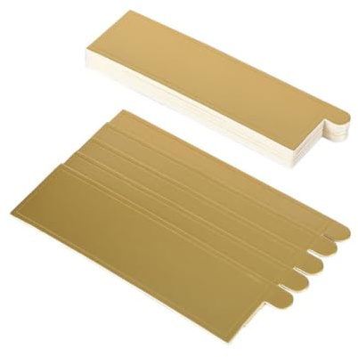 MUCKLILY 100pezzi Vassoio Rettangolare per Torte in Carta Fondo in Mousse Dorato e Cartone Base Rettangolare per Cupcake Base per Torte di Compleanno Vassoio per Servire