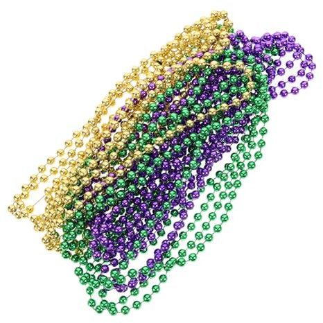 BESTonZON 12 Stück Perlenkette Perlen Design Halskette Feier Halskette n Festliche Mardi Gras Mardi Gras Karneval