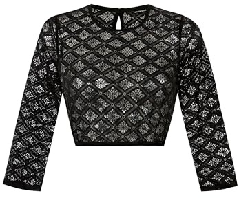 Stockerpoint Dirndlblus Holly, svart, 44