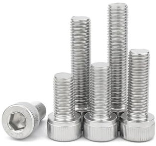 Cilky Metallschrauben 10 Stück M3 M4 M5 M6 Teilung 0,35/0,5/0,75 mm 304 Edelstahl Feingewinde Sechskant Innensechskant Rundkopfschraube(10Pcs M3x0.35x12mm)