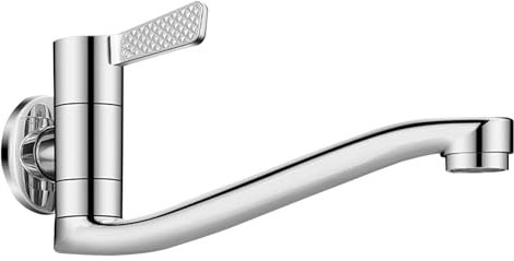 SXWYLZ Robinet Cuisine Mural Eau Froide Robinet pour Vasque À Poser Salle de Bain Piscine À Vadrouille Water Taps Robinet Pivotant