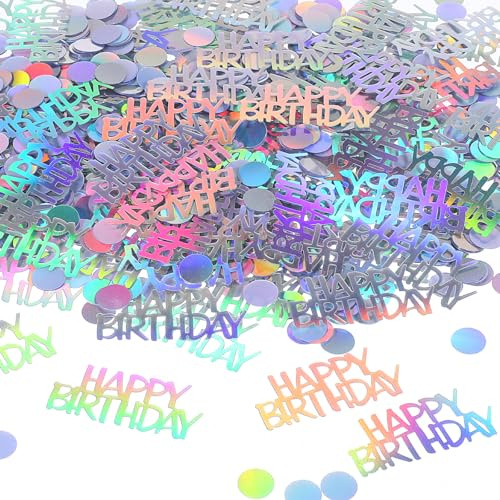 700 Stück Streudeko Geburtstag Konfetti Glitzer Deko Geburtstag Tischdeko 60g Happy Birthday Konfetti Streudeko Geburtstagsdeko