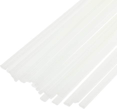 QUARKZMAN 20pcs 20 Pollici Aste Di Saldatura In Plastica ABS Strisce Bianco | Paraurti Auto Riparazione Kayak, Per Saldatrice Per Plastica