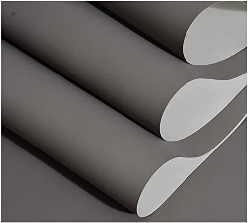 IHFMPFKJ Papier Peint intissé Gris 0,53 m x 9,5 m, 3D, Moderne, Minimaliste, Couleur Unie, pour Salon, Chambre à Coucher, arrière-Plan TV