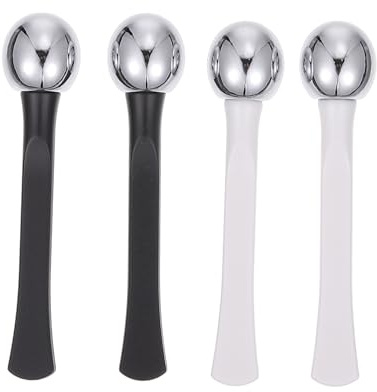 VICASKY 4 Stück Augencreme Massage Sticks Teiliges Handgeführte Beauty Rods zur Effektiven Augenpflege Schwellungen Müdigkeit Geeignet für Empfindliche Haut