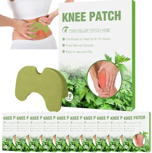 Mineup 100 Stück Pain Relief Patch Knie, Schmerzlinderung Patch, Schmerzlinderungspflaster, Knie Wellnesstic Schmerzpflaster, Schmerzlinderungs Patc, Wärmepflaster Für Kni Rücken Nacken Muskelkater