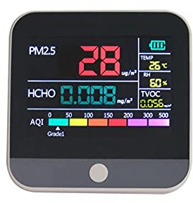 Detector de Calidad del Aire PM2.5HCHOPM1.0PM10 Detector de formaldehído para casa y autocaravanas
