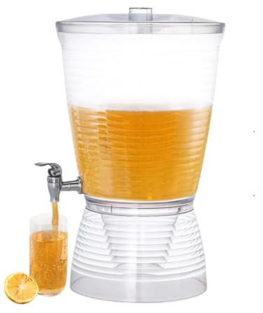 Distributeur d'Eau 10L avec Robinet pour Fêtes | Fontaine À Jus,Récipient À Limonade Pour Bière Vin Café Eau Glacée Thé Maison Cuisine Restaurant Commercial Comptoir