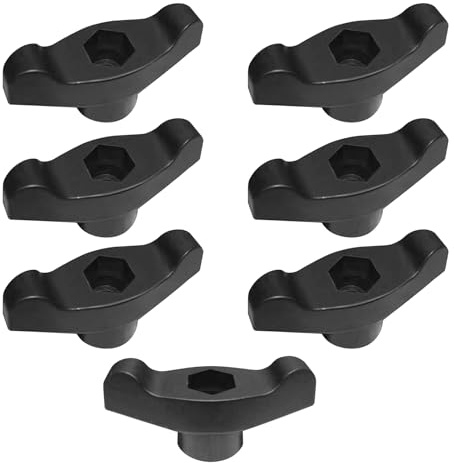7 Stück Knauf-Flügel-Rasen-Aufsätze, stabile Ersatzknöpfe, Traktor-Komponenten für Hof- und Gartenmaschinen, Knauf-Set