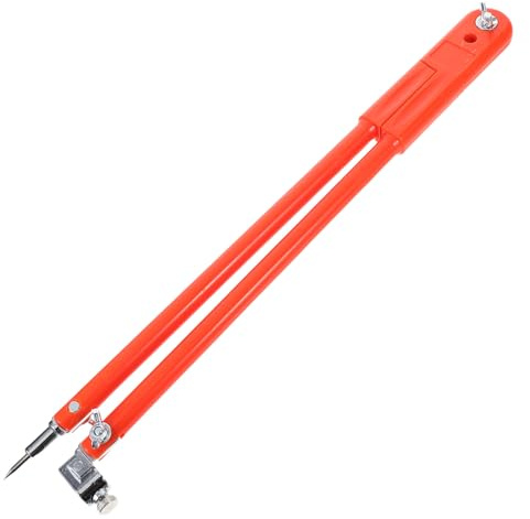 Baluue Compás de Dibujo para Carpintería Grande 40X150 CM Regla de Medición Multifuncional de Plástico Herramienta de Dibujo Circular Precisa para Marcado y Señalización Profesional