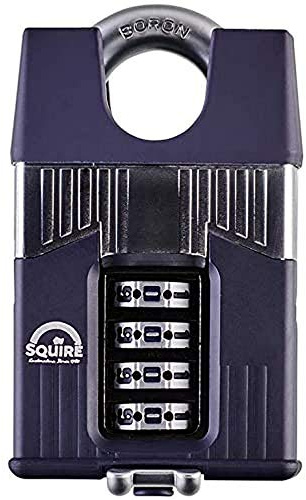 Henry Squire Warrior 4 Wheel Closed Shackle Combination Padlock, 55 mm (Length)