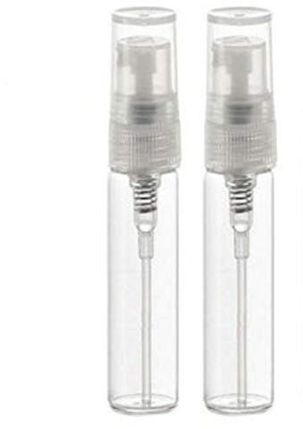 CMJ™ 2 x 5ml CLEAR Glass Spray Bottles Atomiser Travel Perfume Liquid Sample Atomizer UK