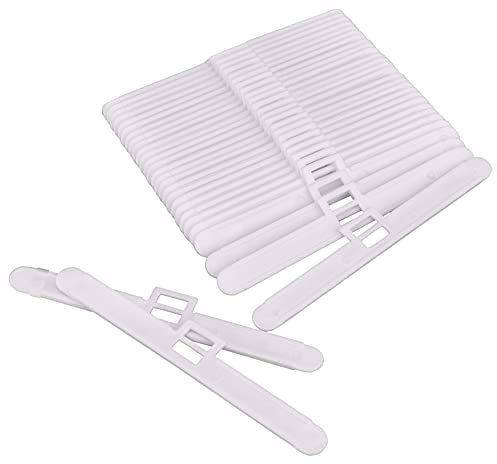 Ouken Vertikale Lamellen Aufhänger Vertikale Blind Top Kleiderbügel Vertikale Blind Slat Kleiderbügel Eingestellt Doppelloch Blind Zubehör Für 127mm Lamellen 50 Stücke 11,5 cm