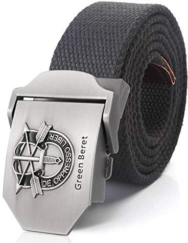 HUYUEXIN Herren Jeans Canvas Gürtel - Baskenmütze 3D-Zeichen Plus Größe Extra Langes Militärisches Taktisches Gurtband, Schwertpfeil 1,5 Heavy-Duty Outdoor-Trainingssportgürtel Für Frauen 200Cm,Du