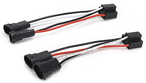 H4 9003 auf H11 Adapter, Fydun 2 Stk 12V-24V H4 9003 Stecker auf H11 Buchse Kabelbaumadapter Scheinwerfer-Kabelbaum