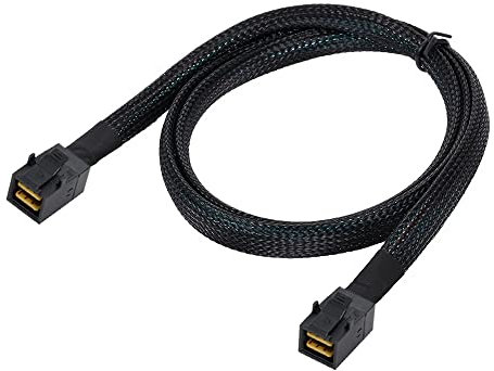 NFHK Câble interne Mini SAS HD SFF-8643 vers Mini SAS HD SFF-8643 pour serveur de données 50 cm