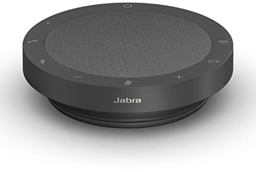 Jabra Speak2 55 Kabellose Bluetooth-Freisprecheinrichtung – Tragbarer Konferenzlautsprecher mit 4 Mikrofonen mit Geräuschunterdrückung, 50 mm Breitbandlautsprechern & Breitband-Audio – zertifiziert