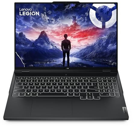 Lenovo Legion Pro 7 16IRX9H - Ordinateur Portable Gaming 16'' WQXGA 240Hz (Intel Core i9-14900HX, RAM 32Go, SSD 1To, NVIDIA RTX 4080 12Go, Windows 11 Home) Clavier rétroéclairé en Blanc AZERTY - Noir
