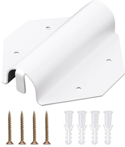 PEUTIER Side Mount Flag Pole Holder, Outside House Flag Pole Bracket Set with Screws and Expansion Tubes Outdoor Side Mount Flag Pole Bracket for House Porch Wall Yard