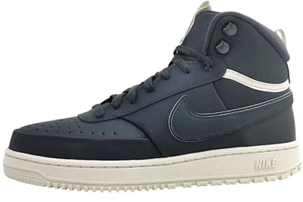 NIKE Herren Court Vision Mid Winter M Sneaker, Dark Smoke Grey/Light Bone/Dark Smoke Grey, 42.5 EU