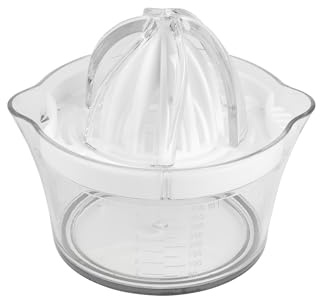 Salter 4-In-1 Citrus Juicer – Non-Slip Base, 2 Reamer Sizes, Separate Eggs, Juice Extractor, Stainless-steel Zester, Fresh Orange Juice, Perfect for Egg White Omelettes, Salad Dressings, Juice, Zest