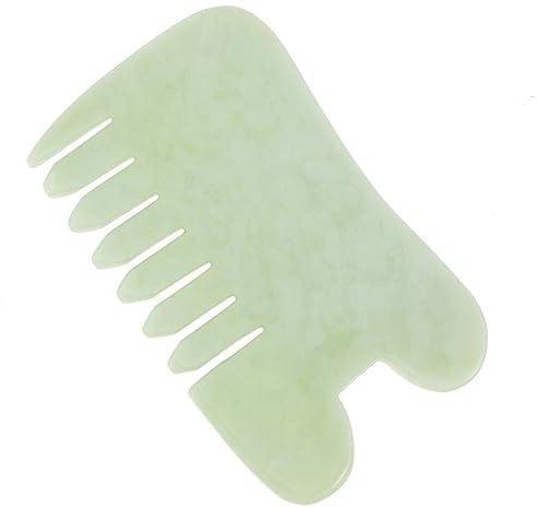TOKIDNY Natürliches Jade Gua Sha Massagewerkzeug Für Spa Sanftes Abschabebrett Für Gesicht Augen Nacken Und Körper Glatte Struktur Für Sichere Entspannung Und Muskelpflege