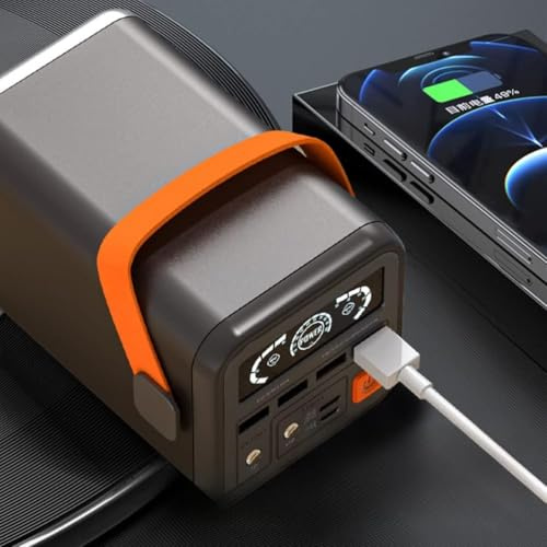 Power Bank 60000mAh Grande capacité Portable Mobile Stockage D'énergie Powerbank 36W Rapide Batterie Externe Extérieure pour Camping Voyage (Gris XB 6W)