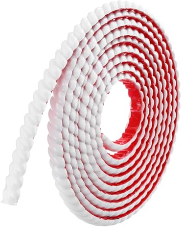 sourcing map Peel and Stick Molding Trim for Walls 0.8 x 16 ft Flexible Molding Trim Self-Adhesive Wall Paneling Strips Wallpaper Border for DIY Floor Wall Baseboard, White