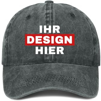 ERICAT personalisiert Cap personalisierte Basecap Baseball Cap mit Foto/Logo/Text gestalten Cap selbst gestalten,verstellbare Trucker-Kappe, lässige Sonnenschild-Kappe als Geschenk