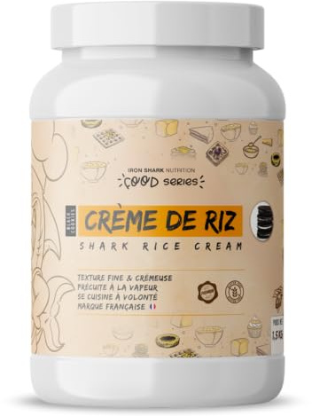 Iron Shark - Reiscreme (1,5kg) - Cremes aus Reis - Hydrolysiert und mikronisiert - Black Cookies