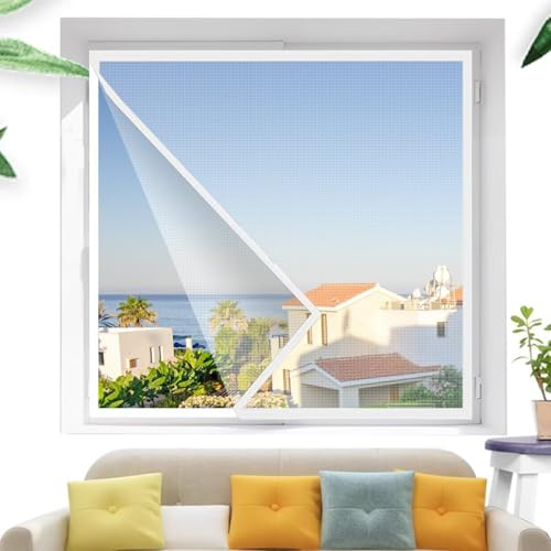 Kitchen Fly Screen Roller Blind 120x145cm White Screens for Window Heavy Duty Mesh Curtain Screen Net Insect Protection Fly Window