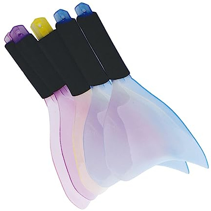 PartyKindom Salon Hairdressing Hairspray Mask Shield 5pcs Set Plastic Anti-slip Face and Eye Cover for Barber Shop Haircut Protection Random Color