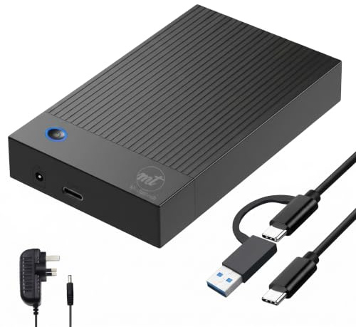 ModusTech External (DESKTOP) Hard Drive 1TB USB 3.0 & Type-C 3.0 - High-Speed Data Storage for PC, Mac, Laptops, and Gaming Consoles - Durable Design, Compatible with Windows, MacOS, Linux (1, TB)