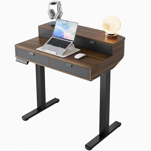 HUANUO Piccola Scrivania con Cassetti 80 x 53 cm 4 Memorie