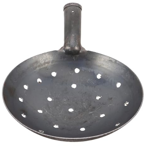 Didiseaon Pelle à Tamis en Métal 23 Cm pour Jardin Louche à Nettoyer la Boue et Retirer la Vase de L’étang Outil de Nettoyage des Fossés de Drainage et Gouttières Pelle Multifonction