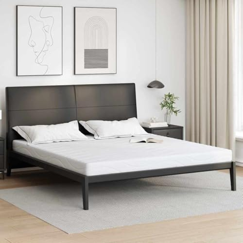 LoogCape Gel Memoryschaummatratze Weiß 180 x 200 cm Jacquard Bezug, rollmatratze für Matratzenauflage, mittlere Härte für Innenbereich Schlafzimmer und Gästebett