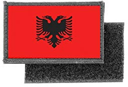 Aufnäher patch aufbügler gedruckt flagge fahne albanien