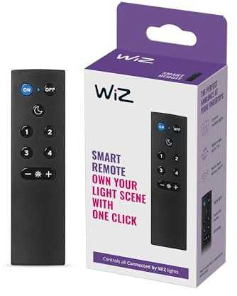 WiZ Remote Control (med batterier) - Smart LED Belysning med WiFi eller Bluetooth, trådlös, bärbar