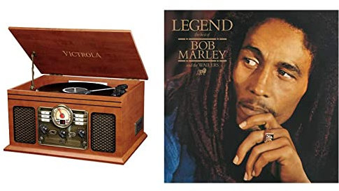 Victrola Classic Chaîne Stéréo 6-in-1 Platine Vinyle Bluetooth - Acajou & Legend